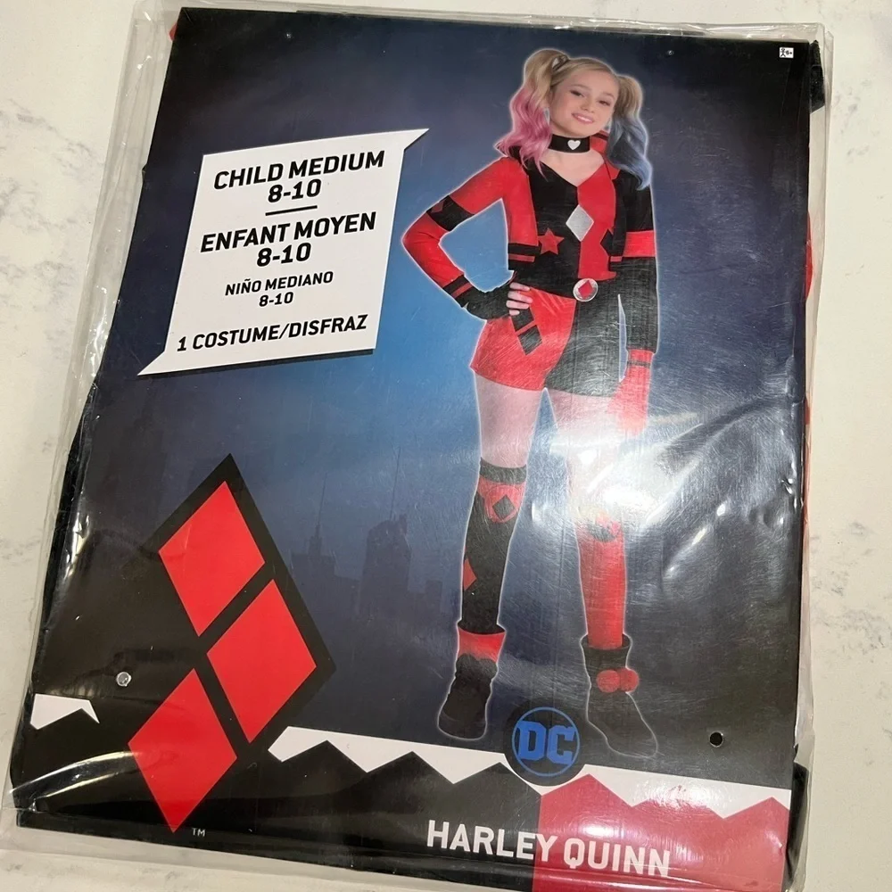 DC Comics Harley Quinn Kids Costume - Red and Black